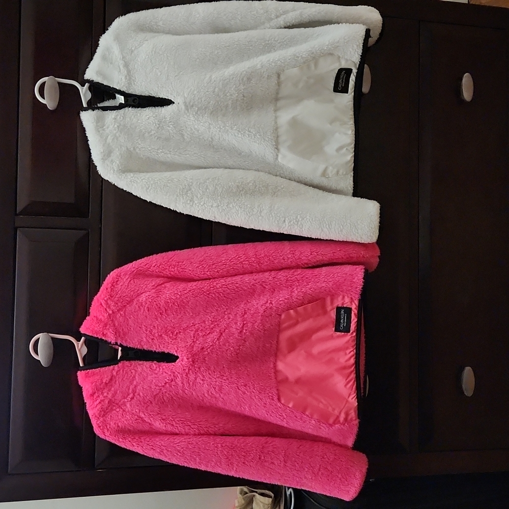 Calvin Klein Performance Girl's Fleece sweatshirts Size M10-12. Bundle for both!
